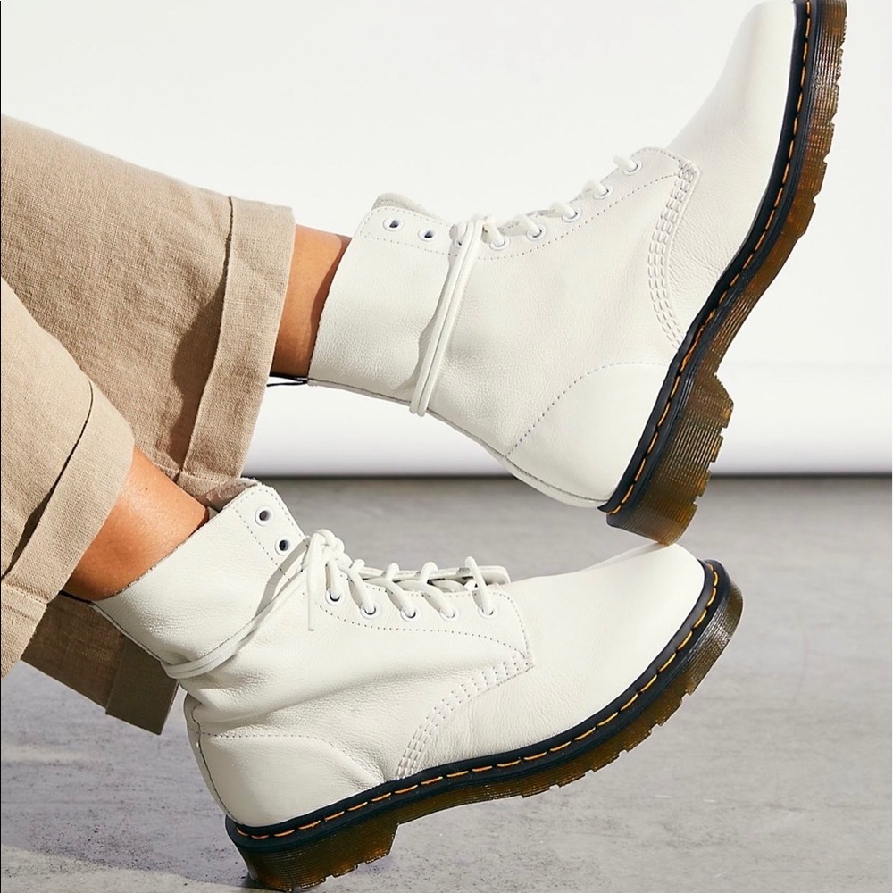 Doc Martens ‘Optical White’ 1460 Pascal Virginia Lace-Up Boots